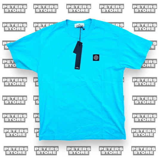 STONE ISLAND AQUA BLUE TSHIRT