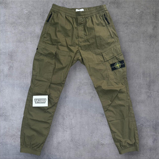 Stone Island Cargo Trousers Khaki Size 32W Elasticated RRP £395+