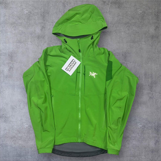 Arcteryx Green Gamma MX fleece lined soft-shell jacket