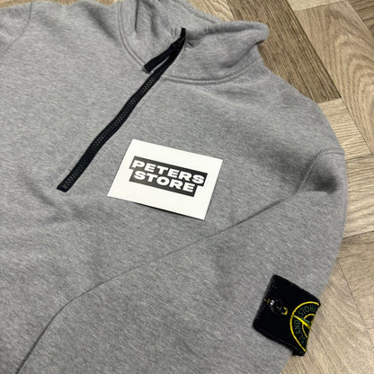 Stone Island Grey Quarter Zip Jumper
