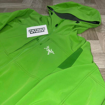 Arcteryx Green Gamma MX fleece lined soft-shell jacket
