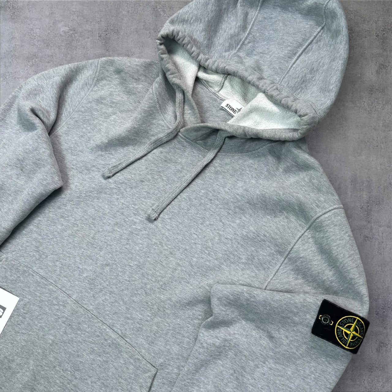 Stone Island Hoodie Men’s XL Grey Pullover Sweatshirt RRP £300