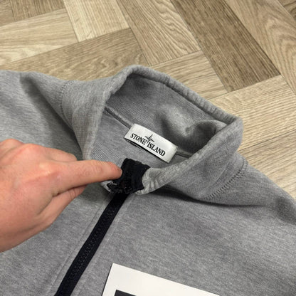 Stone Island Grey Quarter Zip Jumper