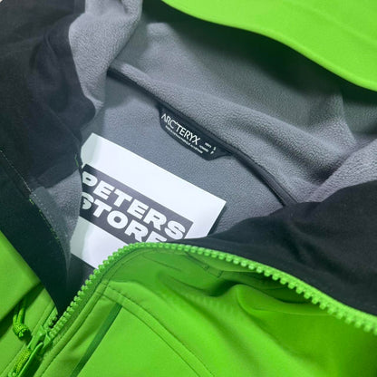 Arcteryx Green Gamma MX fleece lined soft-shell jacket