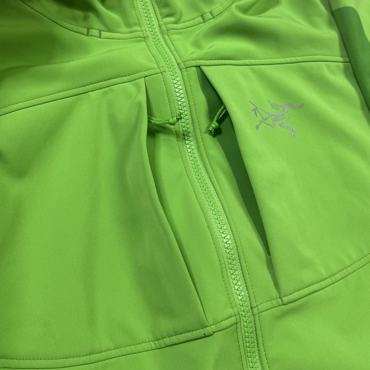 Arcteryx Green Gamma MX fleece lined soft-shell jacket