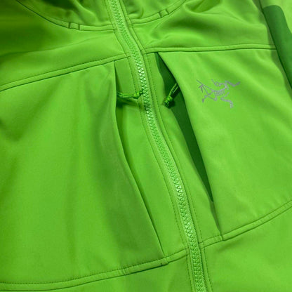 Arcteryx Green Gamma MX fleece lined soft-shell jacket
