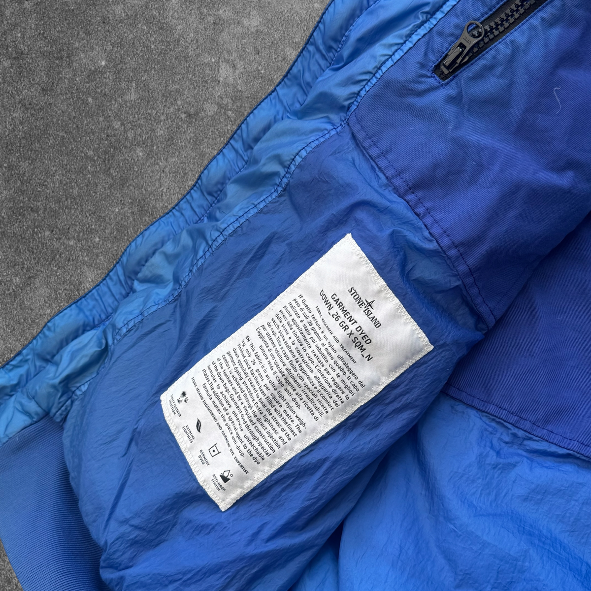 Stone Island Garment Dyed Insulated Jacket Men's XXL Blue