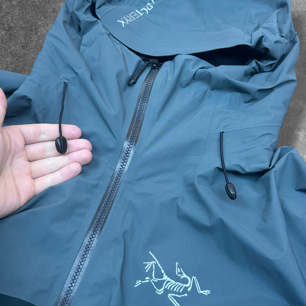Arc'teryx Rush IS GORE-TEX Jacket Men's XL Slate Grey Black Insulated