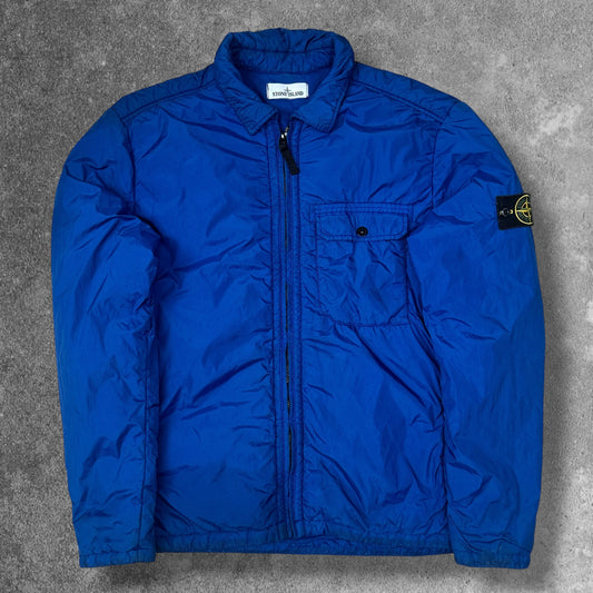 Stone Island Padded Overshirt Jacket Men's XL Royal Blue