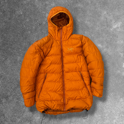 Arc'teryx Hooded Insulated Puffer Jacket Men's Medium Orange