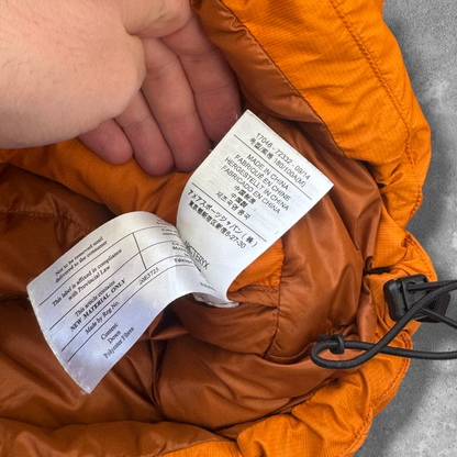 Arc'teryx Hooded Insulated Puffer Jacket Men's Medium Orange
