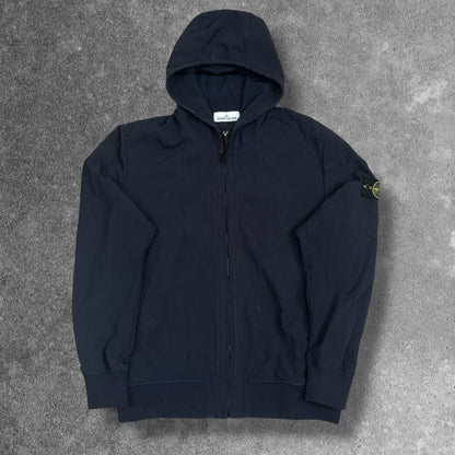 Stone Island Light Soft Shell-R Hooded Jacket Men's XL Navy