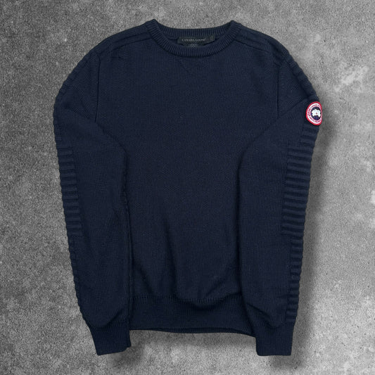 Canada Goose Merino Wool Jumper Navy Men's Medium RRP £325