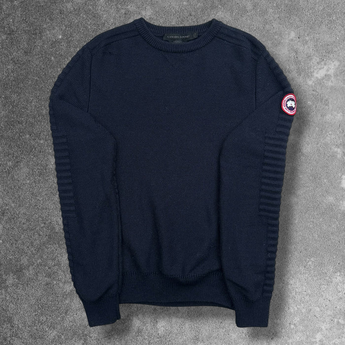 Canada Goose Merino Wool Jumper Navy Men's Medium RRP £325
