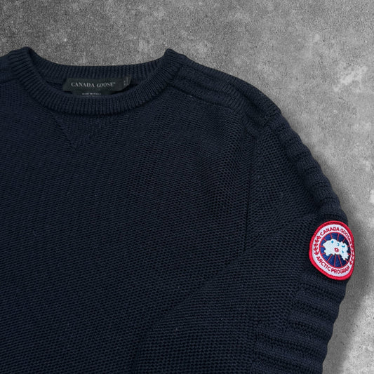 Canada Goose Merino Wool Jumper Navy Men's Medium RRP £325