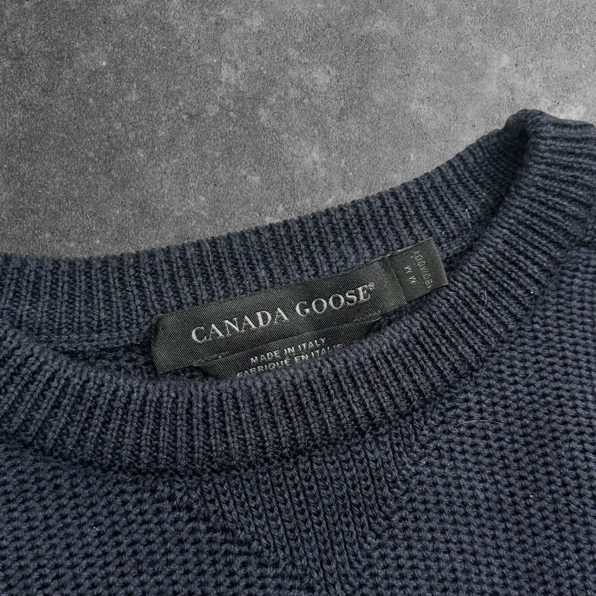 Canada Goose Merino Wool Jumper Navy Men's Medium RRP £325