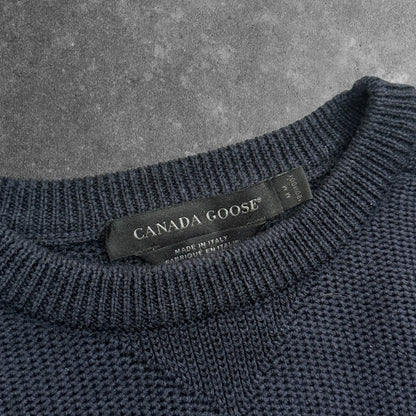 Canada Goose Merino Wool Jumper Navy Men's Medium RRP £325