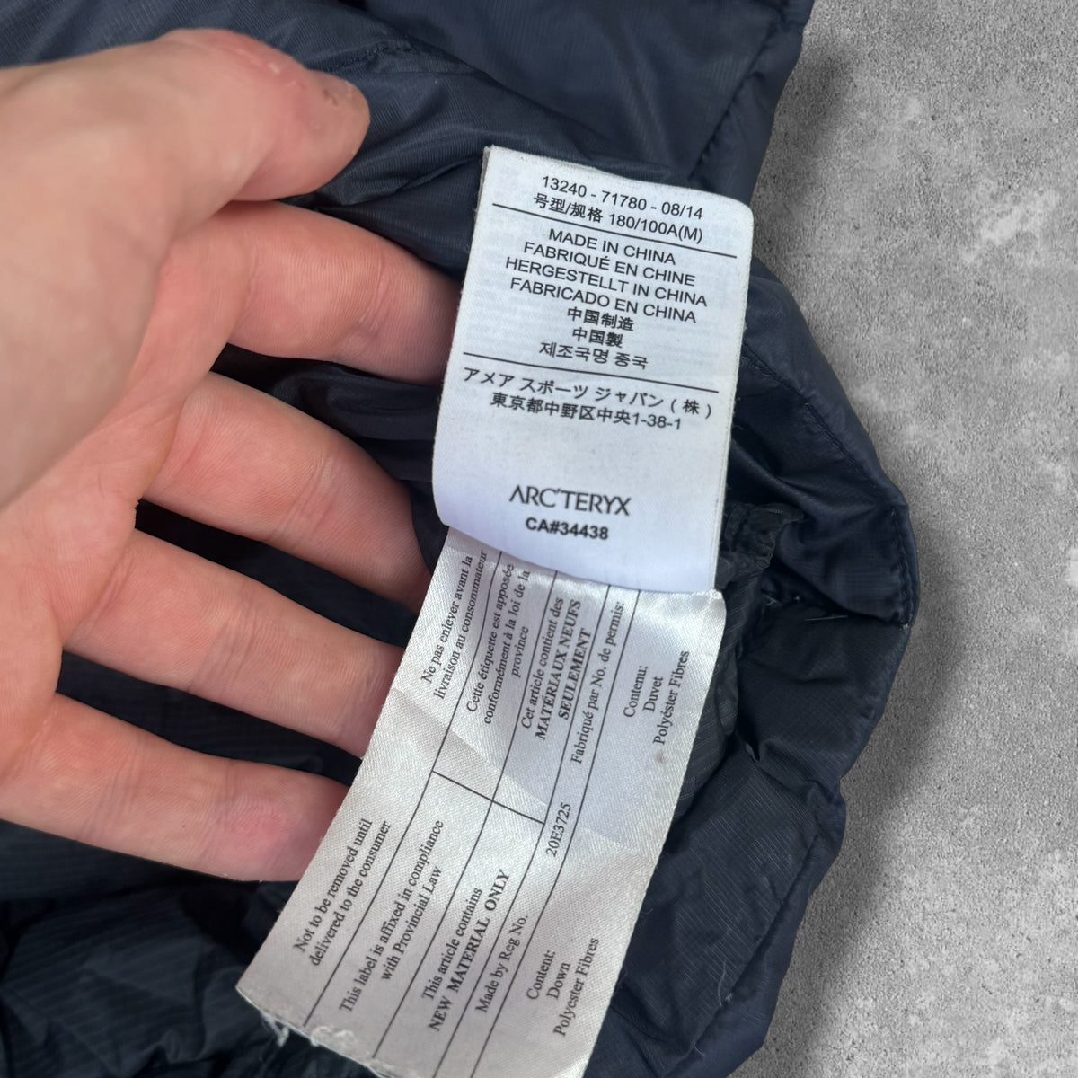 Arc'teryx Cerium LT Hoody Navy Orange Men's Medium