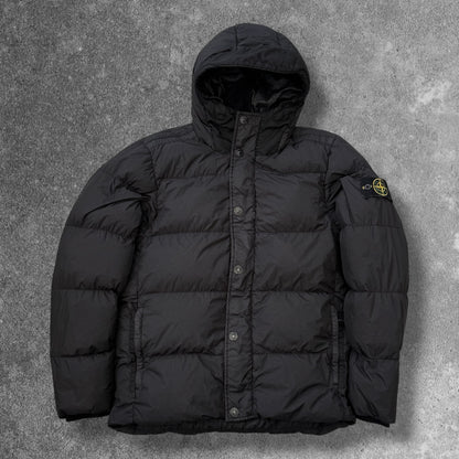 Stone Island Crinkle Reps NY Down Jacket Black Men's XL RRP £900