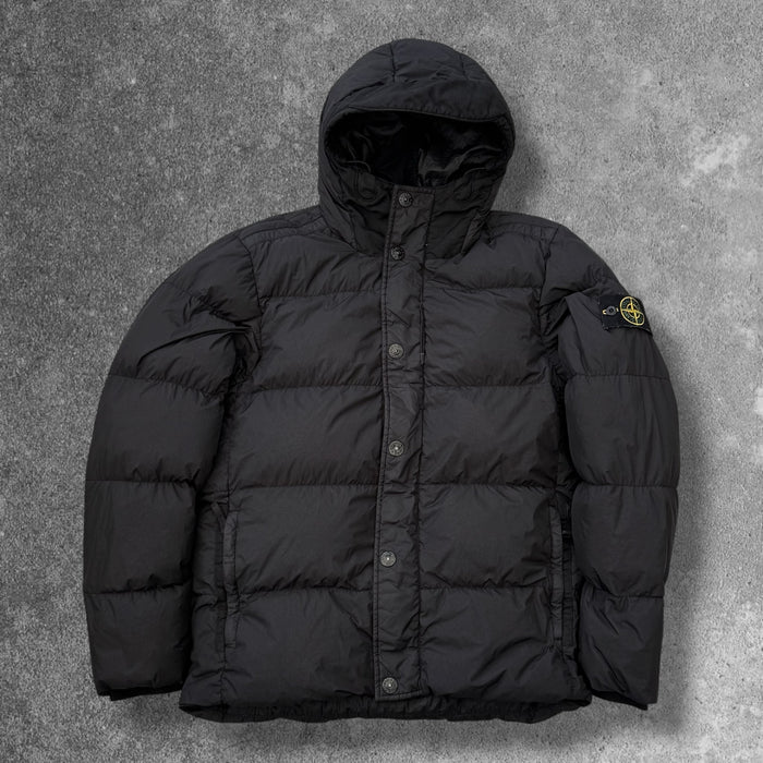 Stone Island Crinkle Reps NY Down Jacket Black Men's XL RRP £900