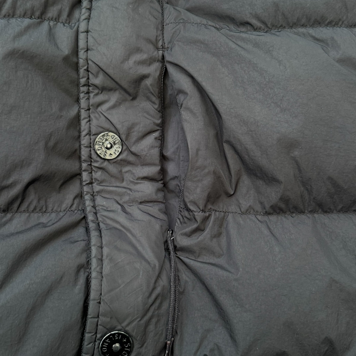 Stone Island Crinkle Reps NY Down Jacket Black Men's XL RRP £900