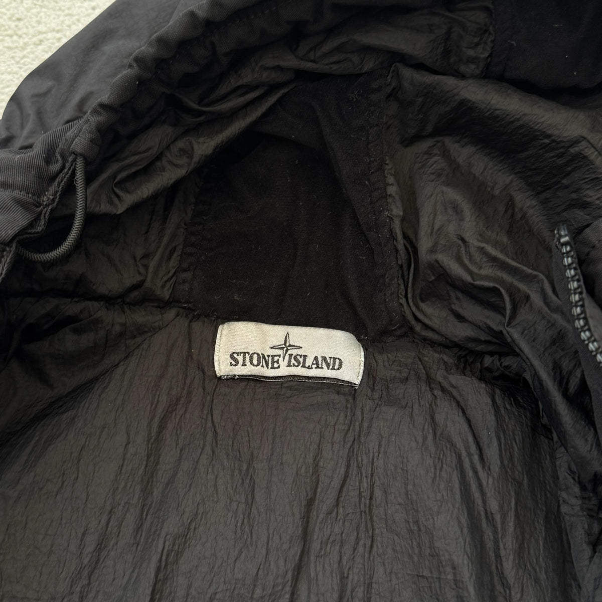 Stone Island Crinkle Reps NY Down Jacket Black Men's XL RRP £900