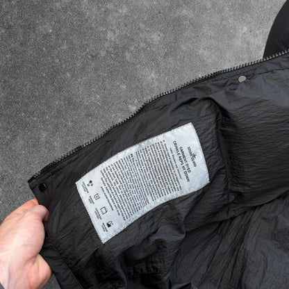 Stone Island Crinkle Reps NY Down Jacket Black Men's XL RRP £900