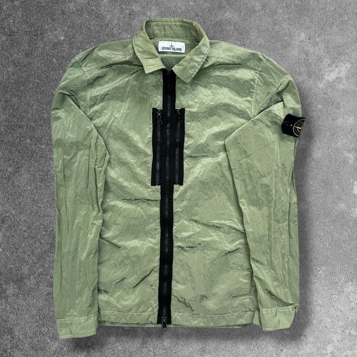 Stone Island Nylon Metal Overshirt Pistachio Men's Medium RRP £550