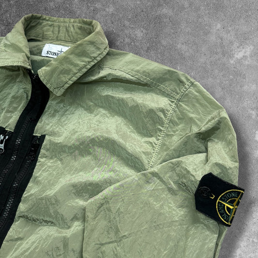 Stone Island Nylon Metal Overshirt Pistachio Men's Medium RRP £550