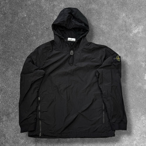 Stone Island Nylon Hooded Smock Black Men's XXL