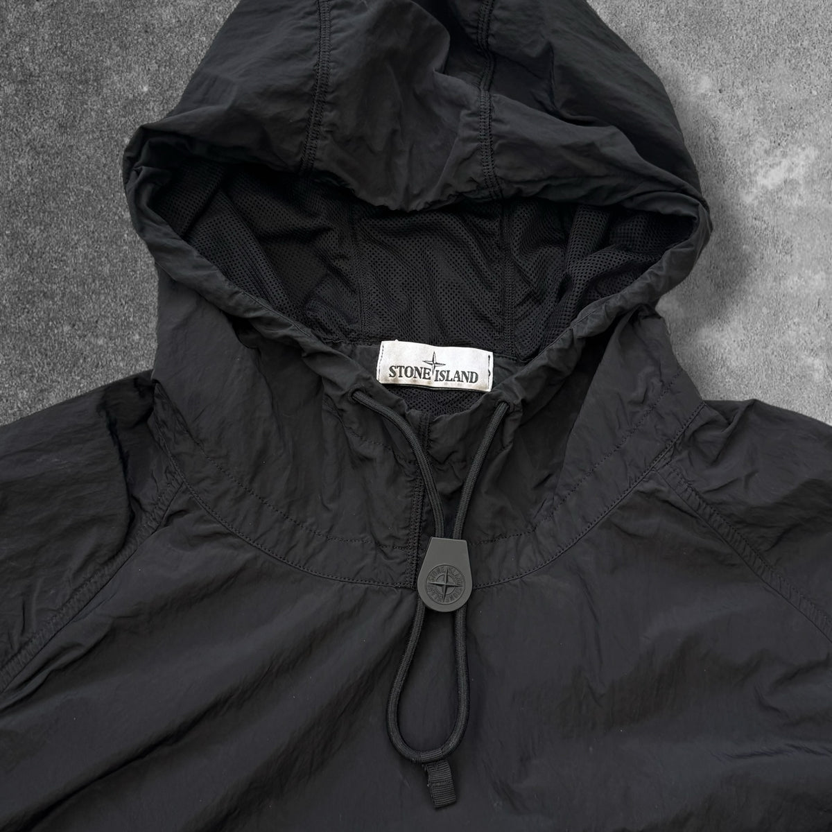 Stone Island Nylon Hooded Smock Black Men's XXL