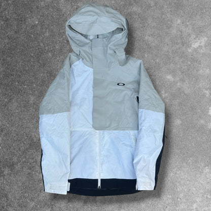 Oakley Insulated Ski Jacket White Grey Black Men's XS