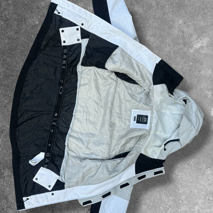 Oakley Insulated Ski Jacket White Grey Black Men's XS