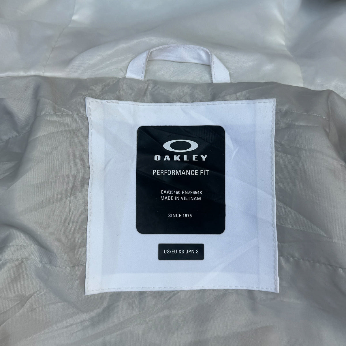 Oakley Insulated Ski Jacket White Grey Black Men's XS