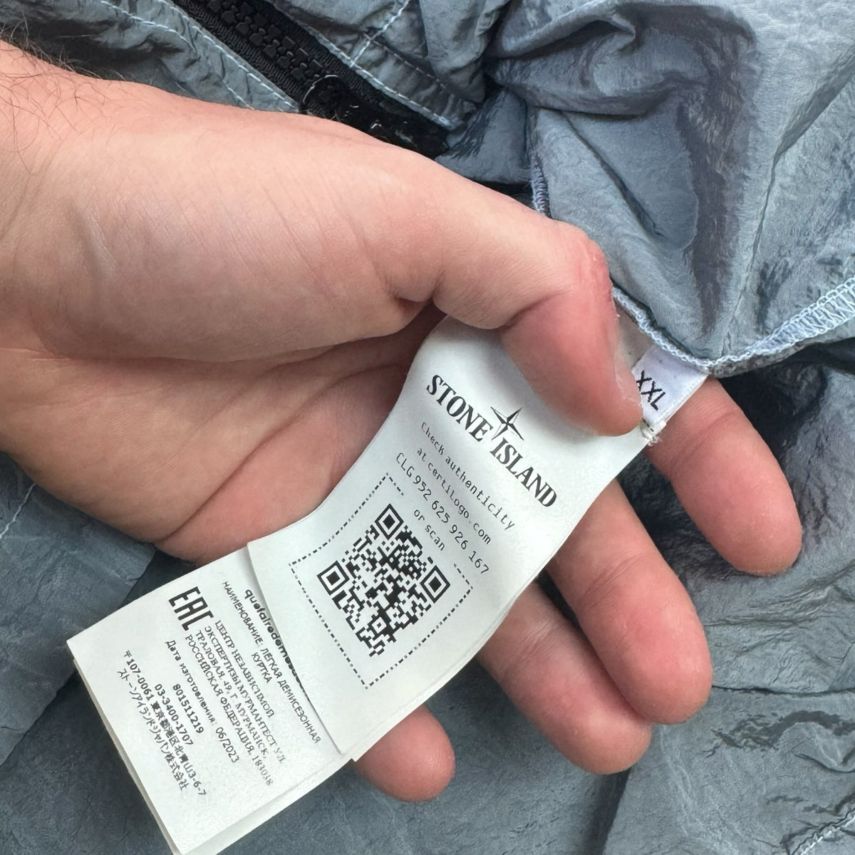 Stone Island Nylon Metal Overshirt Blue Men's XXL 2023 RRP £500