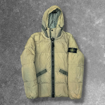 Stone Island Garment Dyed Crinkle Reps NY Down Jacket Pistachio Men's Medium