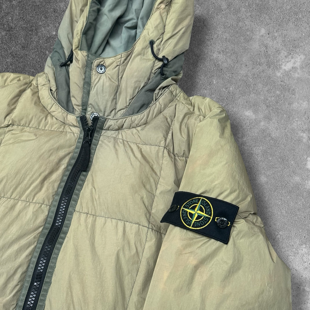 Stone Island Garment Dyed Crinkle Reps NY Down Jacket Pistachio Men's Medium