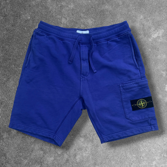 Stone Island Fleece Shorts Large Blue V0043 RRP £195