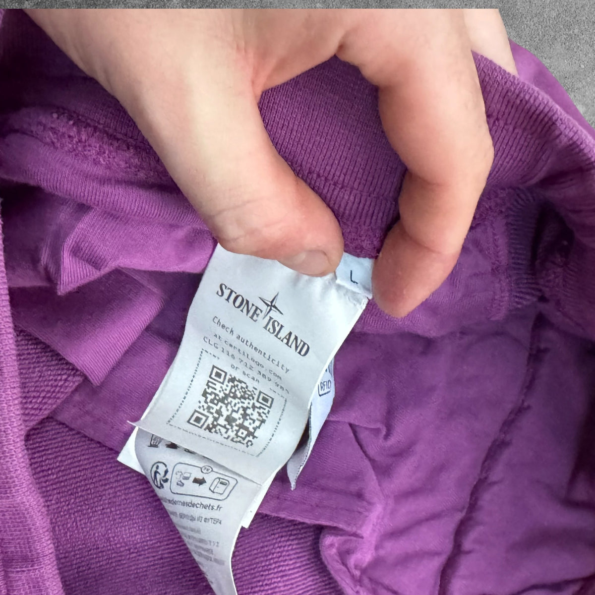 Stone Island Fleece Shorts 2024 Purple Men's Large RRP £285