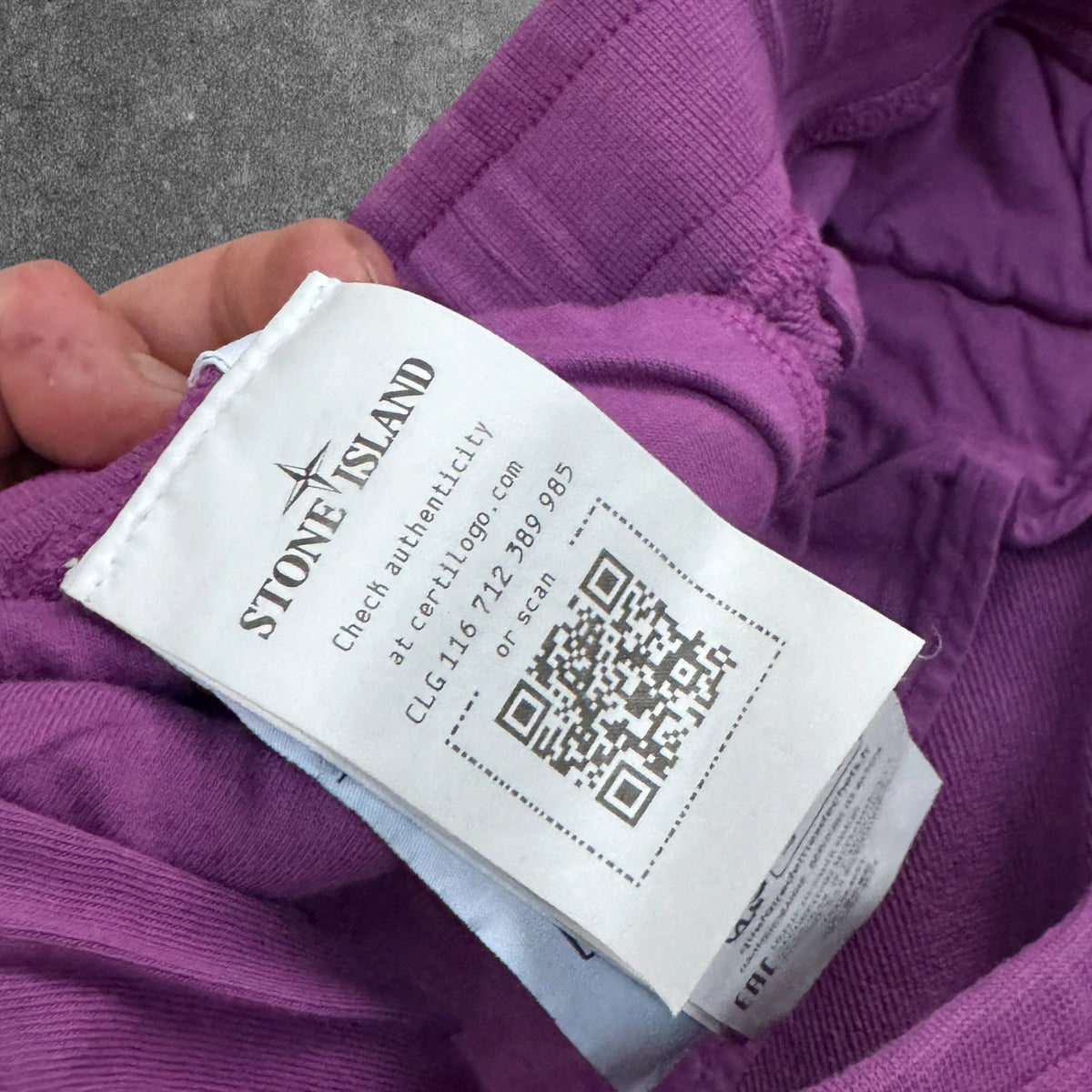 Stone Island Fleece Shorts 2024 Purple Men's Large RRP £285