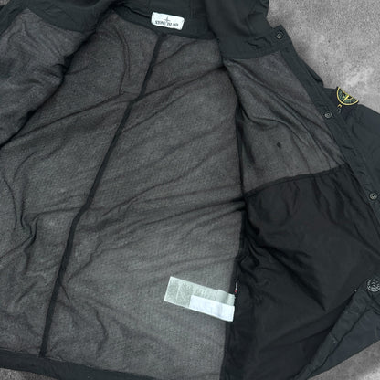 Stone Island Naslan Light Hooded Overshirt Polartec Alpha Black Fits Large AW21 RRP £465+