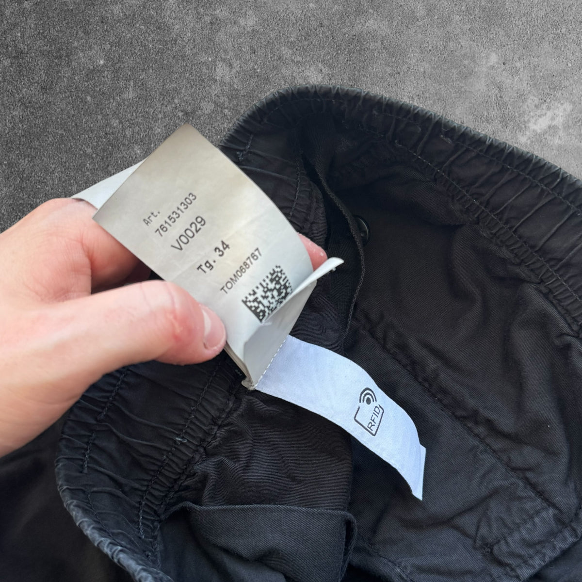 Stone Island Cargo Trousers Black Men's W34 RRP £350