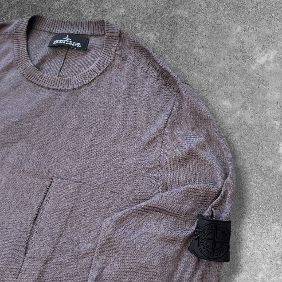 Stone Island Shadow Project Knit Jumper Aubergine Men's Large RRP £360