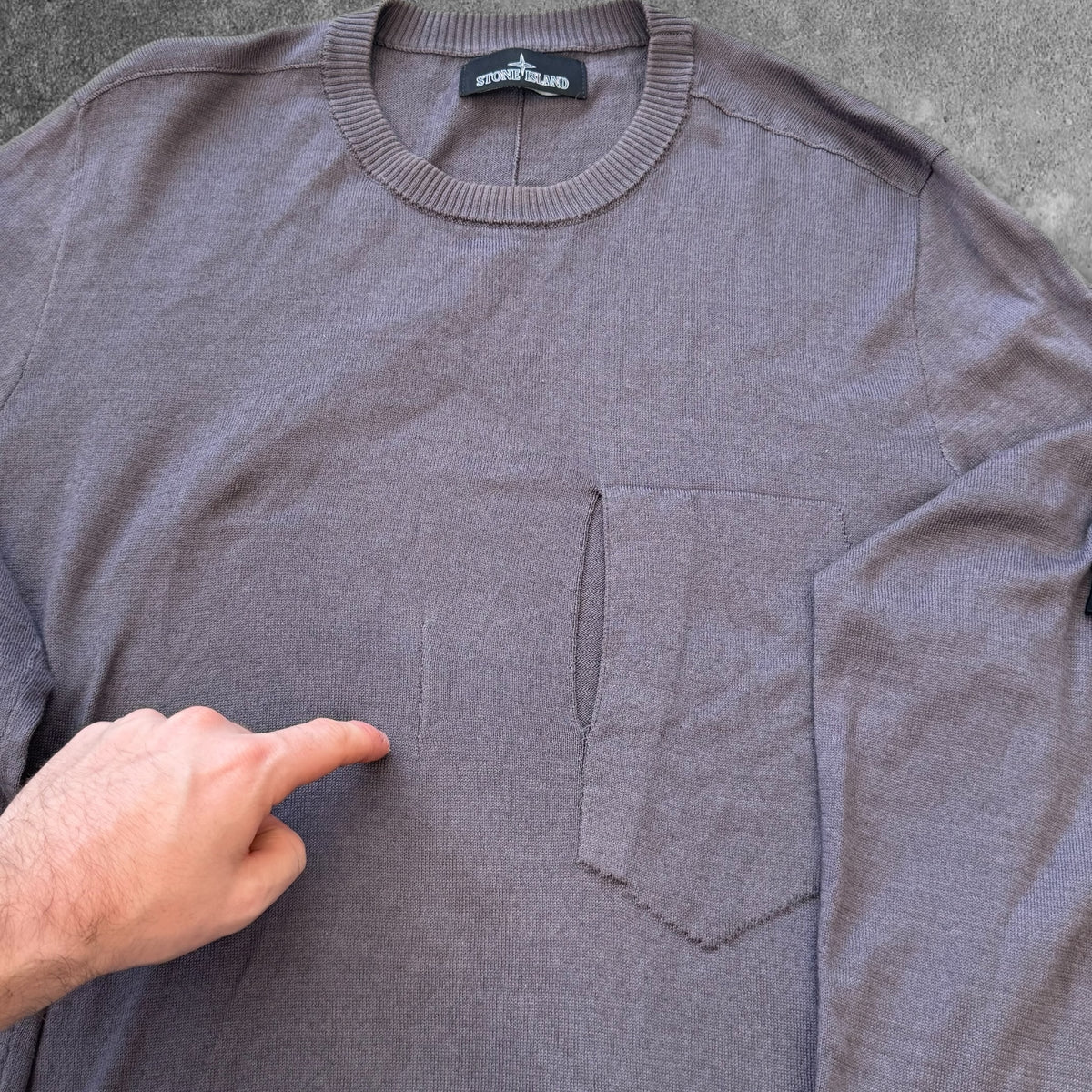 Stone Island Shadow Project Knit Jumper Aubergine Men's Large RRP £360