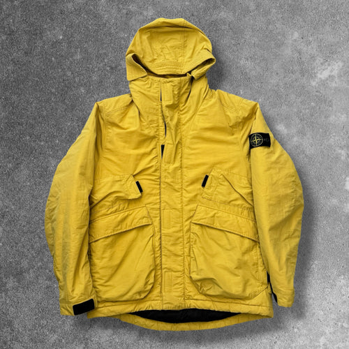 Stone Island Micro Reps PrimaLoft Short Parka Mustard Men's Large RRP £600