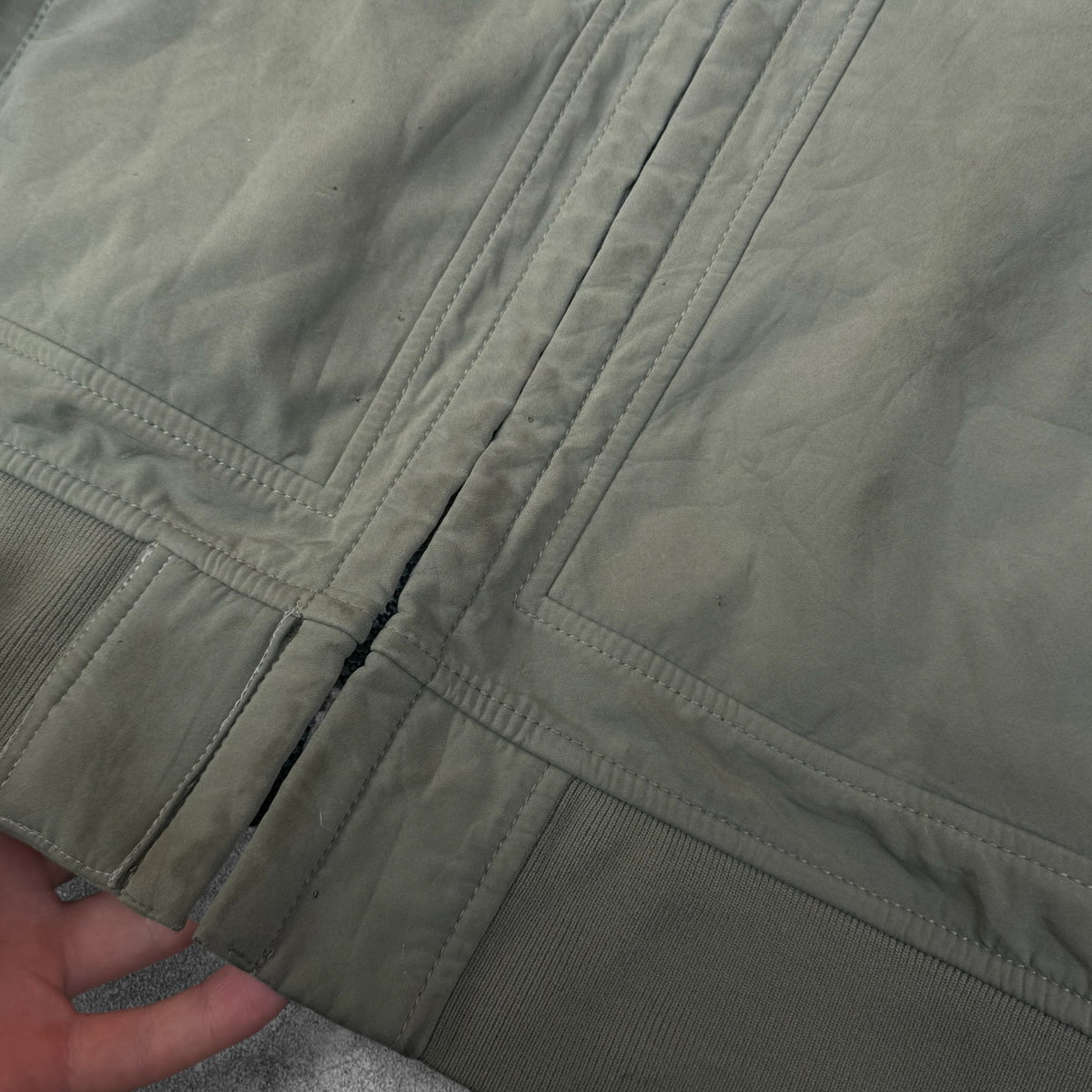 Stone Island Soft Shell-R Hooded Jacket Sage Green Men's Medium