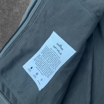 Stone Island Soft Shell-R Hooded Jacket Sage Green Men's Medium