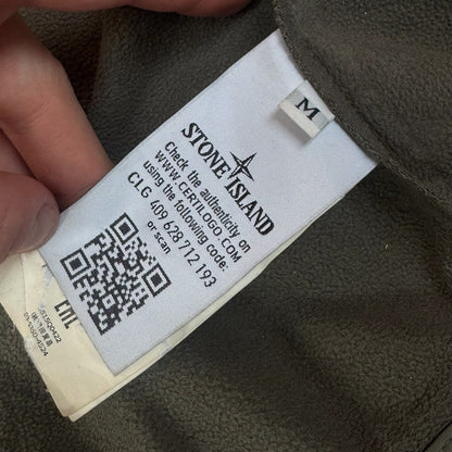 Stone Island Soft Shell-R Hooded Jacket Sage Green Men's Medium