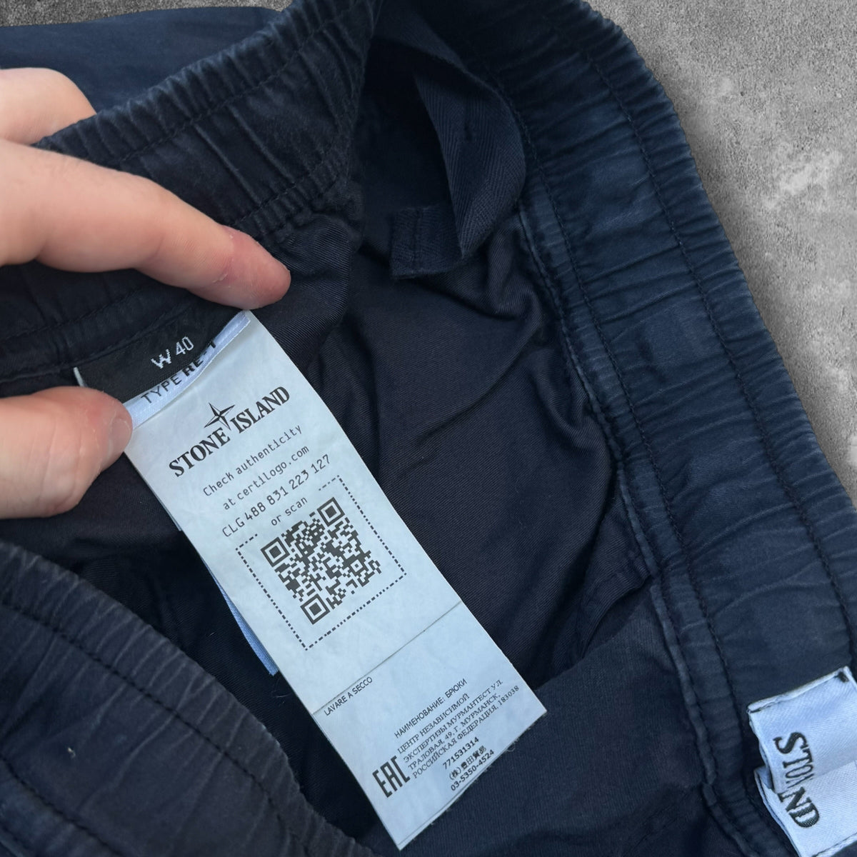 Stone Island Cargo Trousers Navy 40W V0020 RRP £350