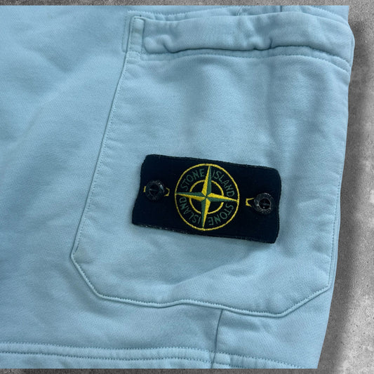 Stone Island Fleece Cargo Shorts compass badge